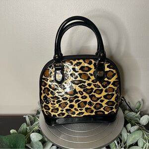 Loungefly Hello Kitty Sanrio Bag Leopard Embossed Patent Leather Y2K